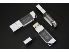 S1000 薄型金屬蓋水晶碟：鑰匙圈 (Crystal Style USB Flash Drive with Metal Cover)